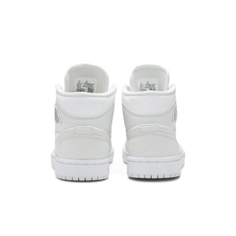Air Jordan 1 Középfehér Szürke Női Cipő