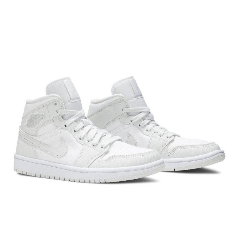 Air Jordan 1 Középfehér Szürke Női Cipő