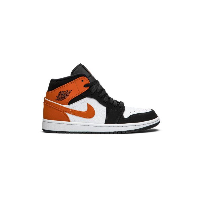 Air Jordan 1 Középfekete Barna Fehér Férfi Cipők
