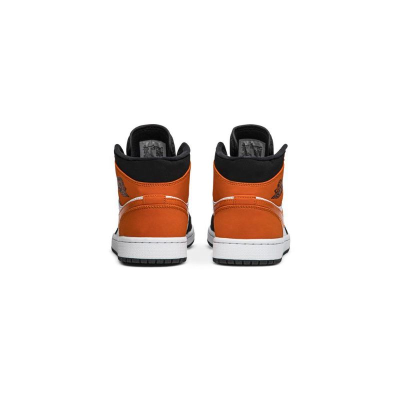 Air Jordan 1 Középfekete Barna Fehér Férfi Cipők