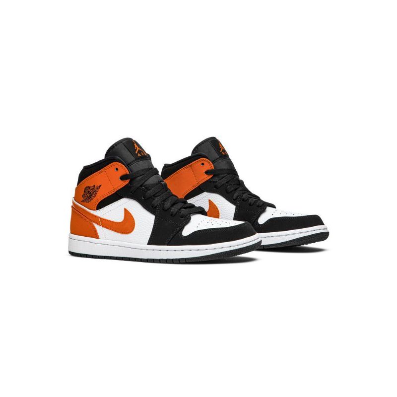 Air Jordan 1 Középfekete Barna Fehér Férfi Cipők