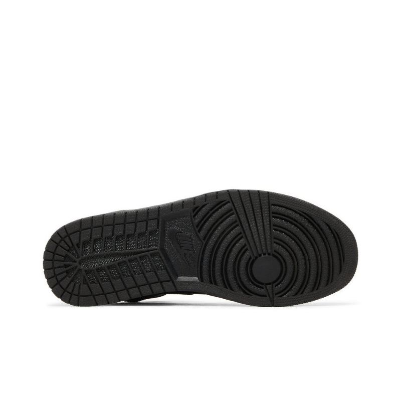 Air Jordan 1 Középfekete Fehér Férfi Cipő