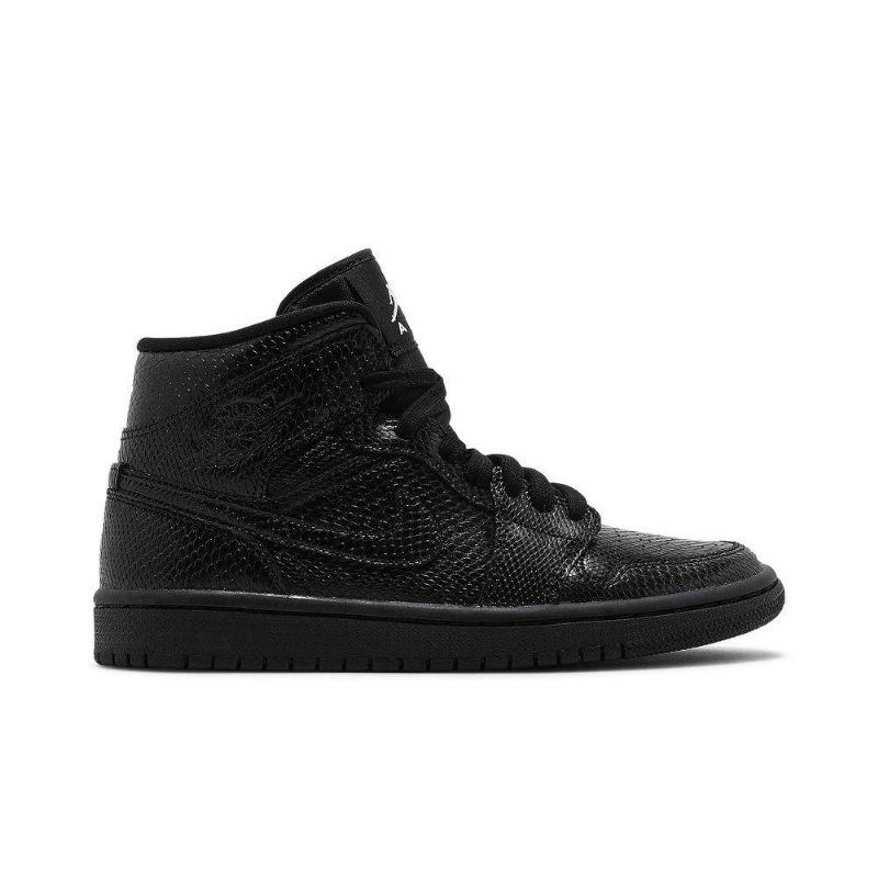 Air Jordan 1 Középfekete Fehér Női Cipő
