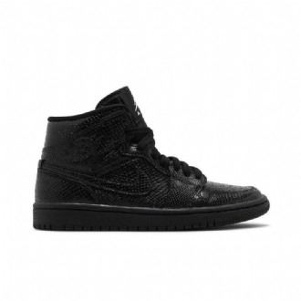 Air Jordan 1 Középfekete Fehér Női Cipő