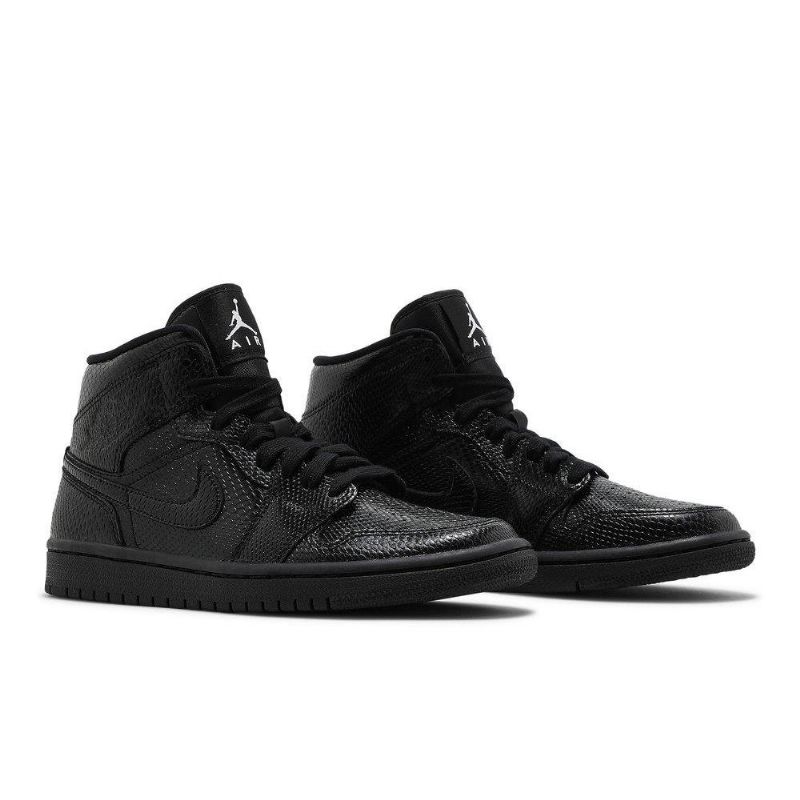 Air Jordan 1 Középfekete Fehér Női Cipő