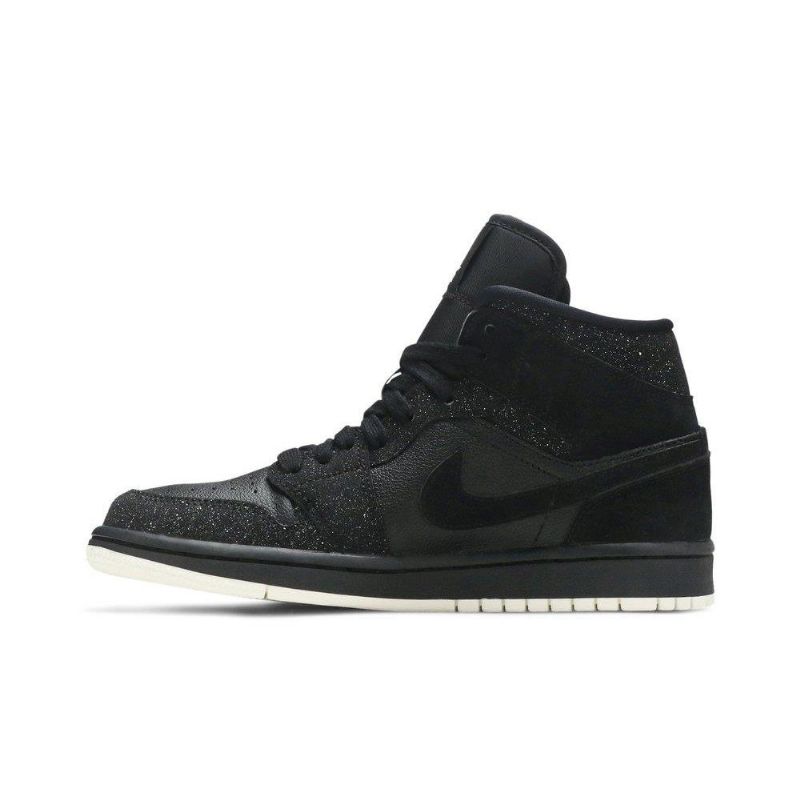 Air Jordan 1 Középfekete Fehér Női Cipő