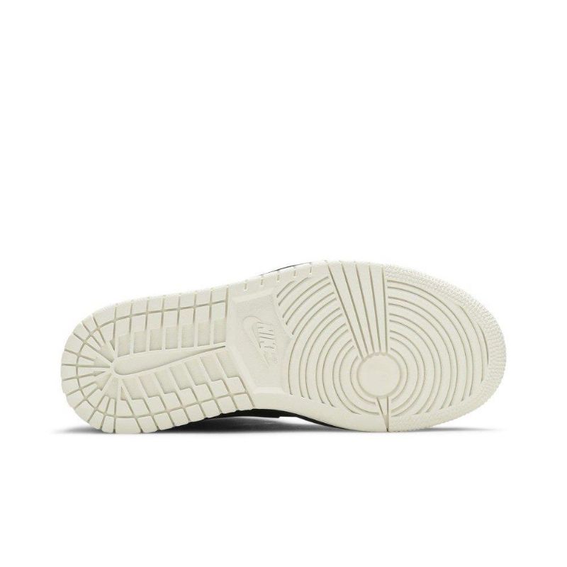 Air Jordan 1 Középfekete Fehér Női Cipő