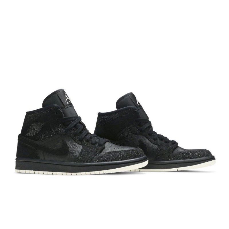 Air Jordan 1 Középfekete Fehér Női Cipő
