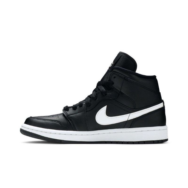 Air Jordan 1 Középfekete Fehér Női Cipő