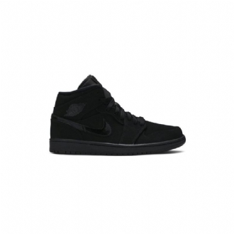 Air Jordan 1 Középfekete Férfi Cipő