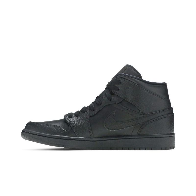 Air Jordan 1 Középfekete Férfi Cipő
