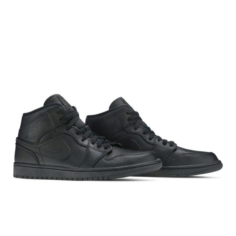 Air Jordan 1 Középfekete Férfi Cipő
