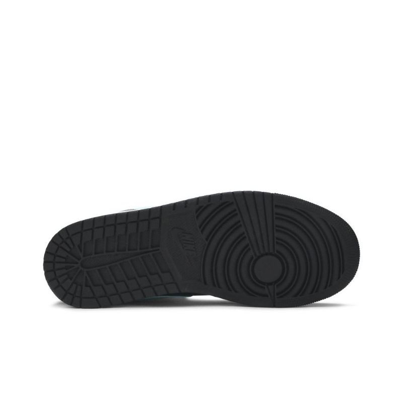 Air Jordan 1 Középfekete Kék Szürke Férfi Cipő