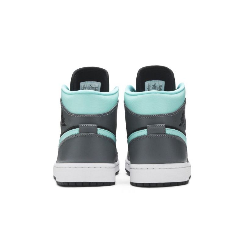 Air Jordan 1 Középfekete Kék Szürke Férfi Cipő