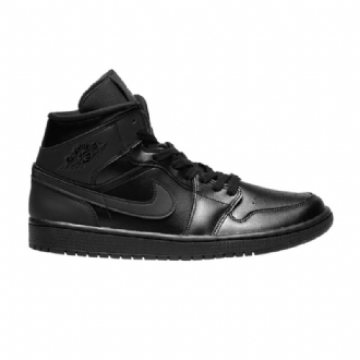 Air Jordan 1 Középfekete Női Cipő