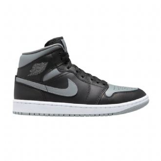 Air Jordan 1 Középfekete Szürke Női Cipő
