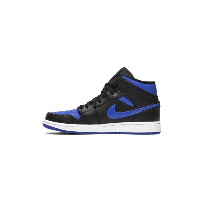 Air Jordan 1 Középkék Fekete Fehér Férfi Cipő
