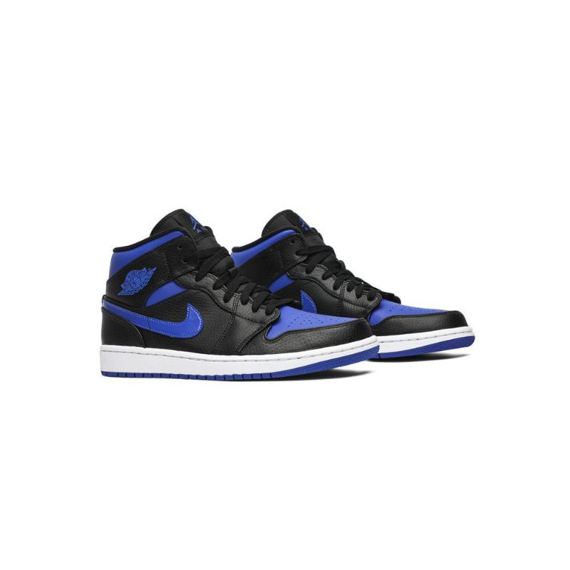 Air Jordan 1 Középkék Fekete Fehér Férfi Cipő