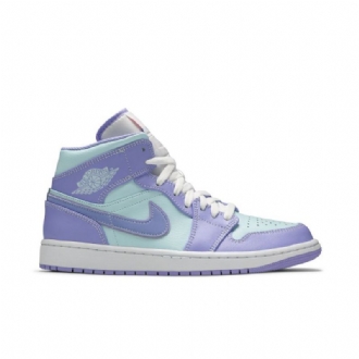 Air Jordan 1 Középlila Kék Fehér Férfi Cipő