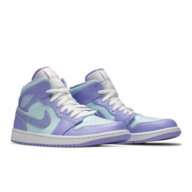 Air Jordan 1 Középlila Kék Fehér Férfi Cipő