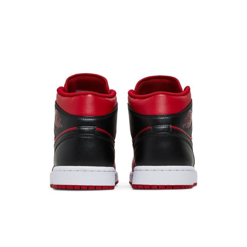 Air Jordan 1 Középpiros Fekete Fehér Férfi Cipő