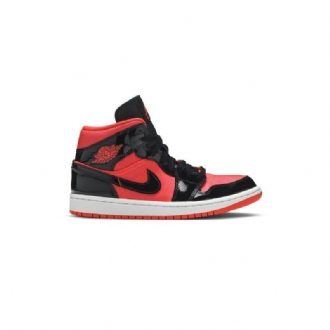 Air Jordan 1 Középpiros Fekete Női Cipő