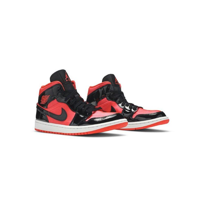 Air Jordan 1 Középpiros Fekete Női Cipő