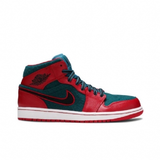 Air Jordan 1 Középpiros Kék Fekete Férfi Cipő