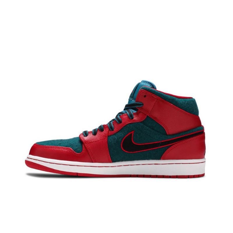 Air Jordan 1 Középpiros Kék Fekete Férfi Cipő