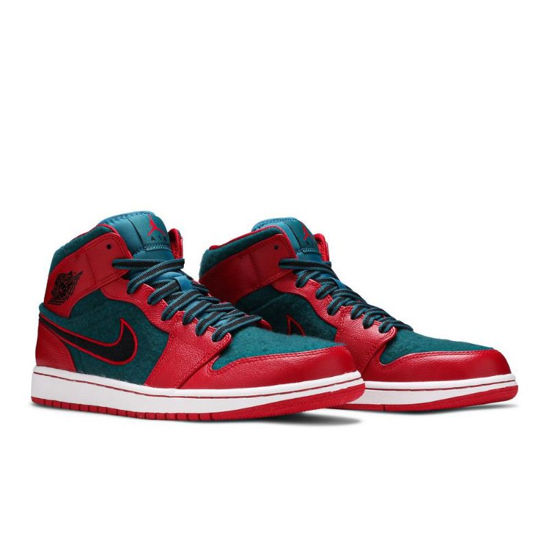 Air Jordan 1 Középpiros Kék Fekete Férfi Cipő