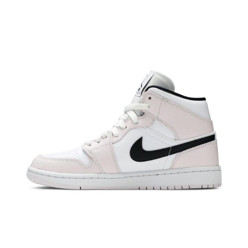Air Jordan 1 Középrózsaszín Fehér Fekete Női Cipő