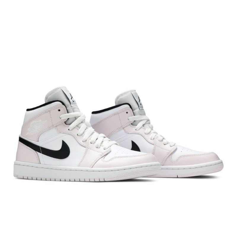 Air Jordan 1 Középrózsaszín Fehér Fekete Női Cipő
