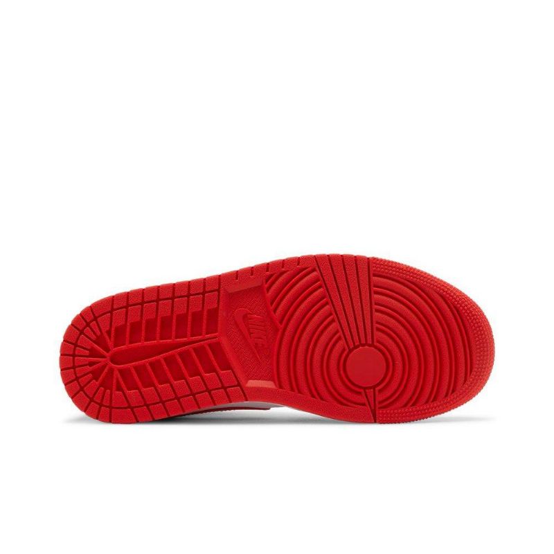 Air Jordan 1 Középső Fehér Piros Női Cipő
