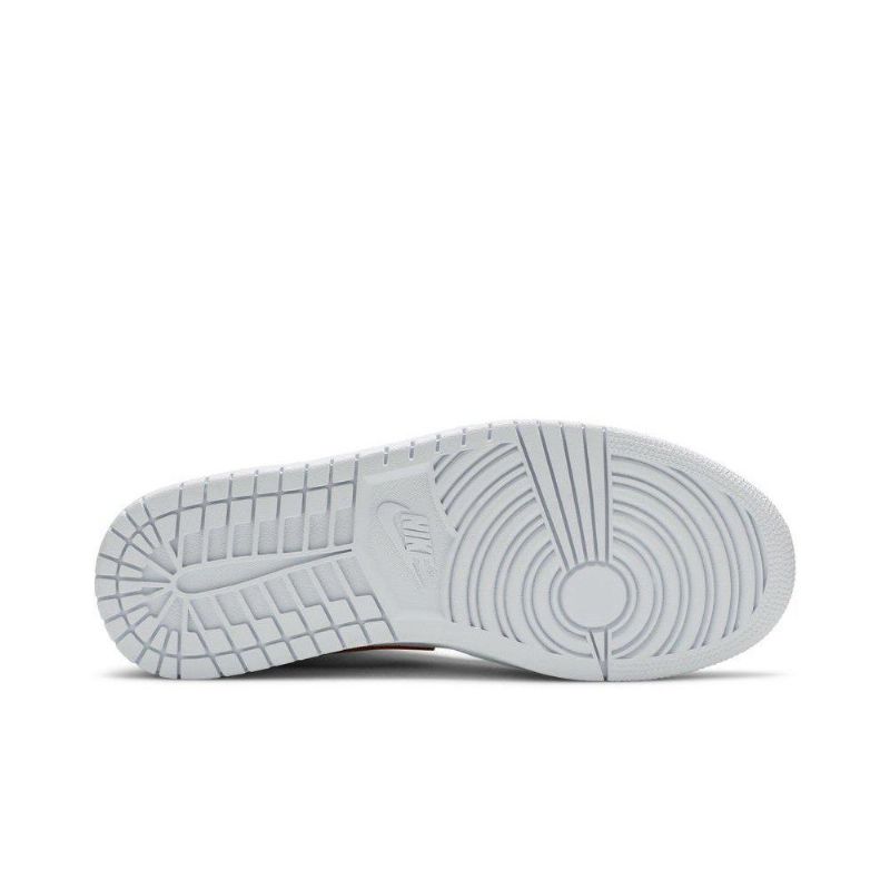 Air Jordan 1 Középső Fehér Piros Női Cipő