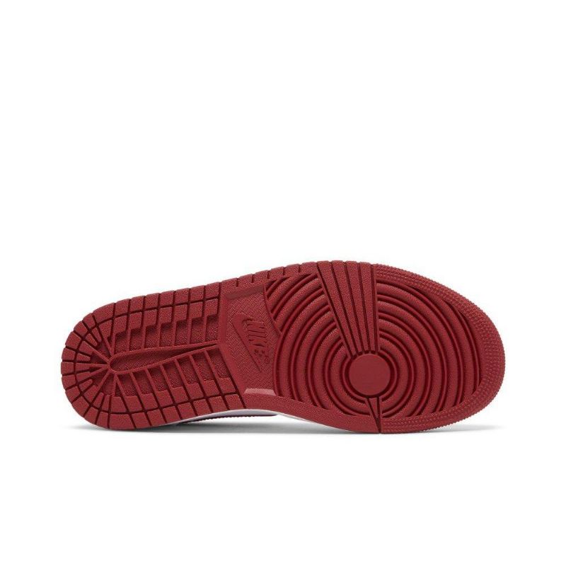 Air Jordan 1 Középső Fehér Piros Női Cipő