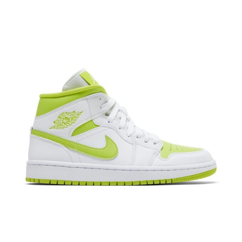 Air Jordan 1 Középső Fehér Zöld Női Cipő