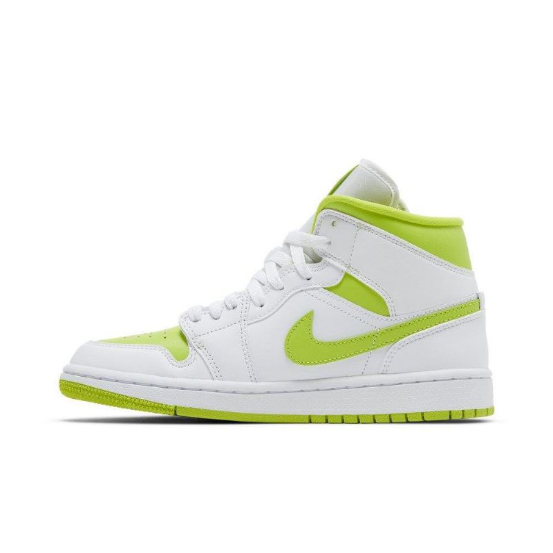 Air Jordan 1 Középső Fehér Zöld Női Cipő