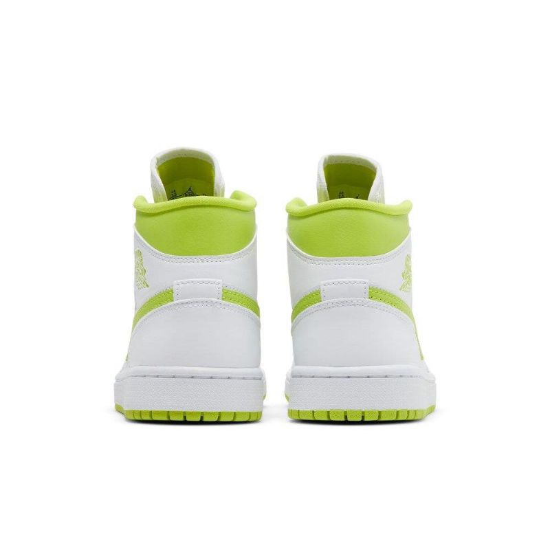 Air Jordan 1 Középső Fehér Zöld Női Cipő