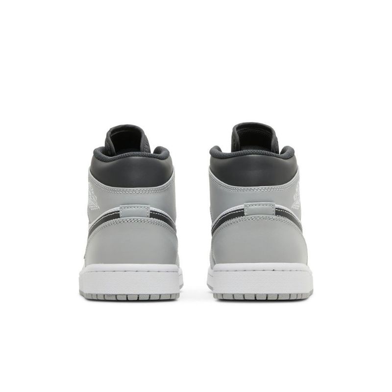 Air Jordan 1 Középszürke Fehér Fekete Férfi Cipő