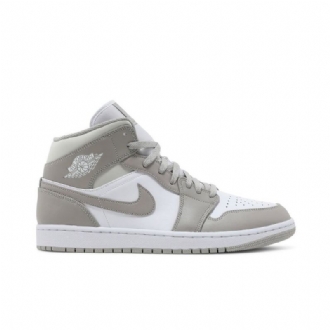 Air Jordan 1 Középszürke Fehér Férfi Cipő