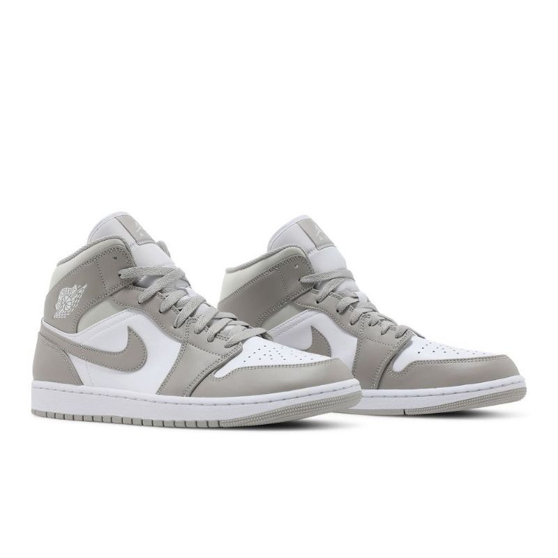 Air Jordan 1 Középszürke Fehér Férfi Cipő