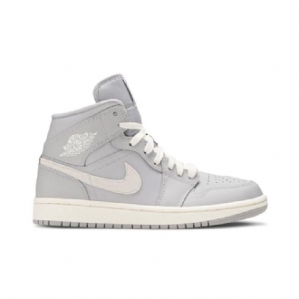 Air Jordan 1 Középszürke Fehér Női Cipő