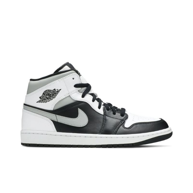 Air Jordan 1 Középszürke Fekete Fehér Férfi Cipő