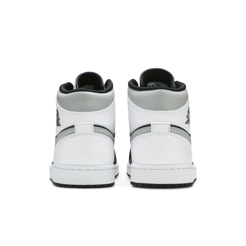 Air Jordan 1 Középszürke Fekete Fehér Férfi Cipő