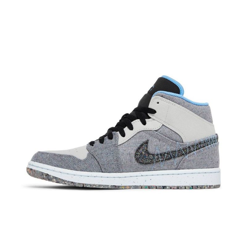 Air Jordan 1 Középszürke Kék Fekete Férfi Cipő