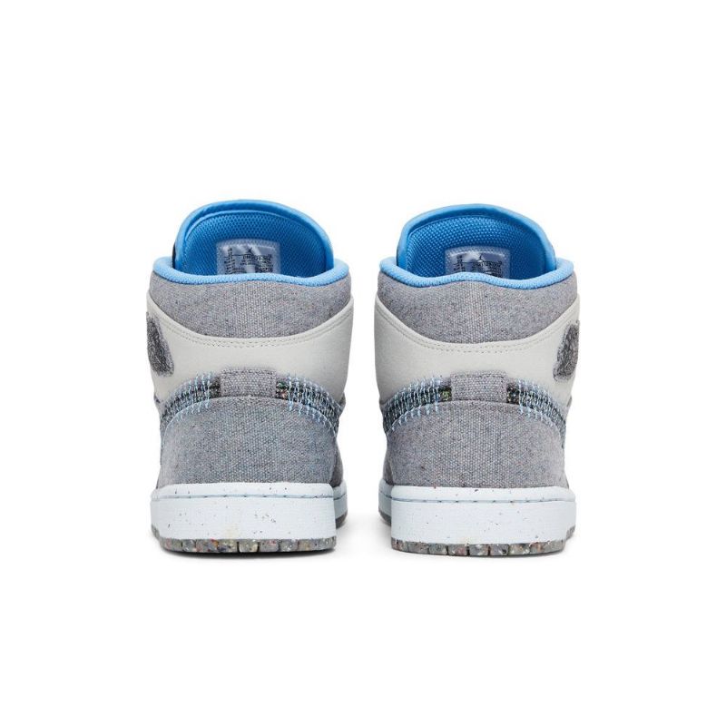 Air Jordan 1 Középszürke Kék Fekete Férfi Cipő