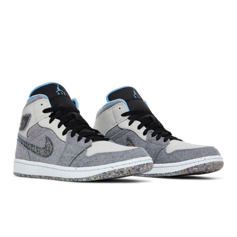 Air Jordan 1 Középszürke Kék Fekete Férfi Cipő