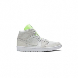 Air Jordan 1 Középszürke Zöld Női Cipő