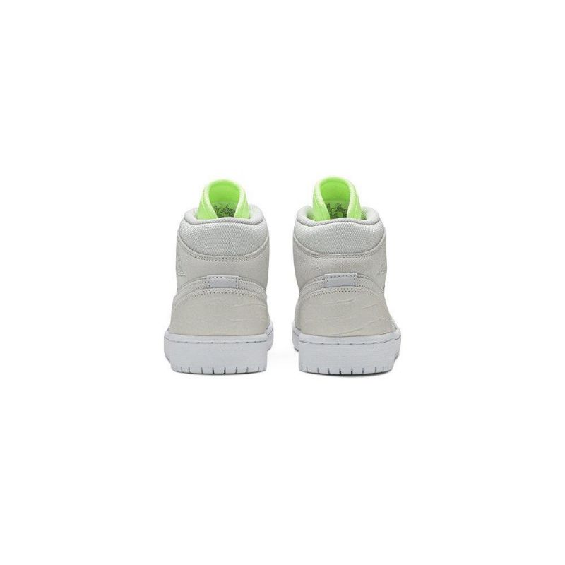 Air Jordan 1 Középszürke Zöld Női Cipő