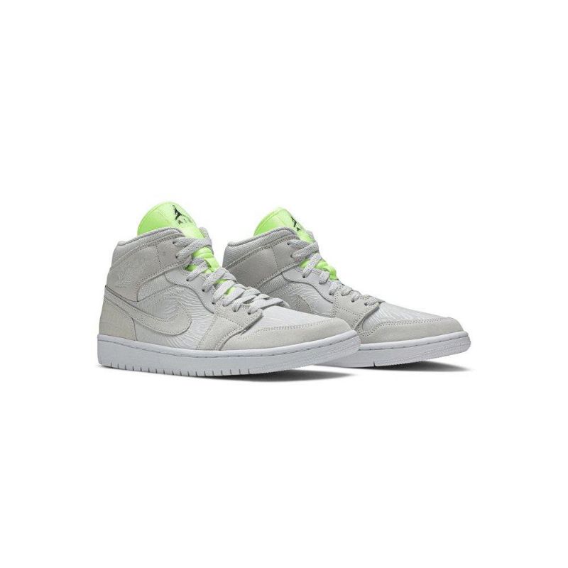 Air Jordan 1 Középszürke Zöld Női Cipő